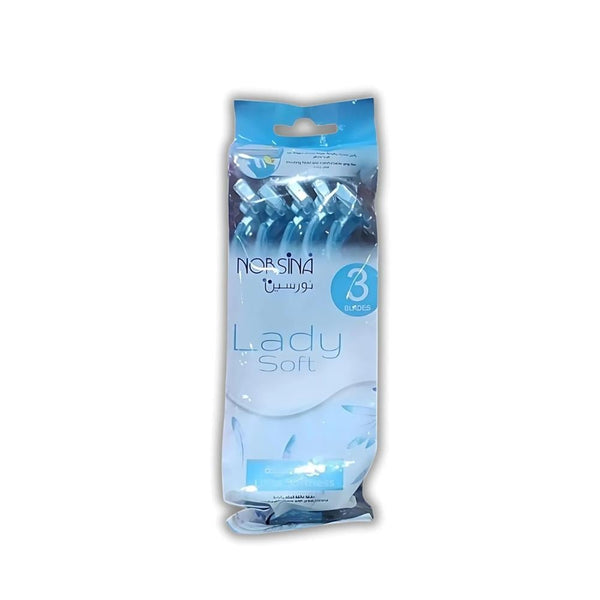 Norsina Lady Soft 3-Blade Women's Razors Ultra Smooth 10 Pack