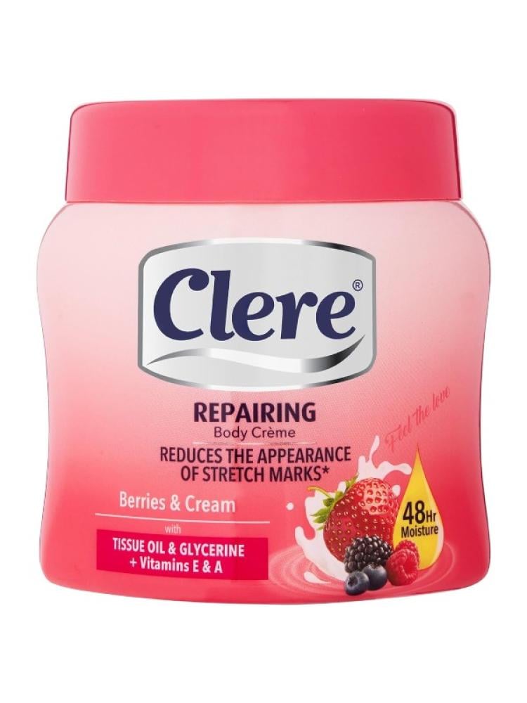 Top Rated Body Cream Deep Moisture Raspberry & Cream Clere 500ml