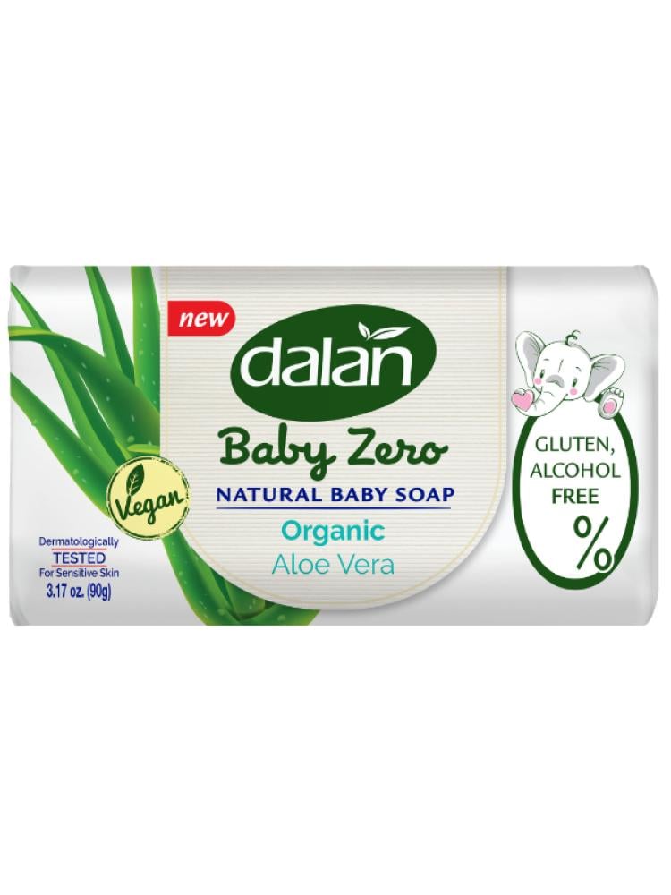 Dalan Baby Zero Natural Soap, Organic Aloe Vera, 90g