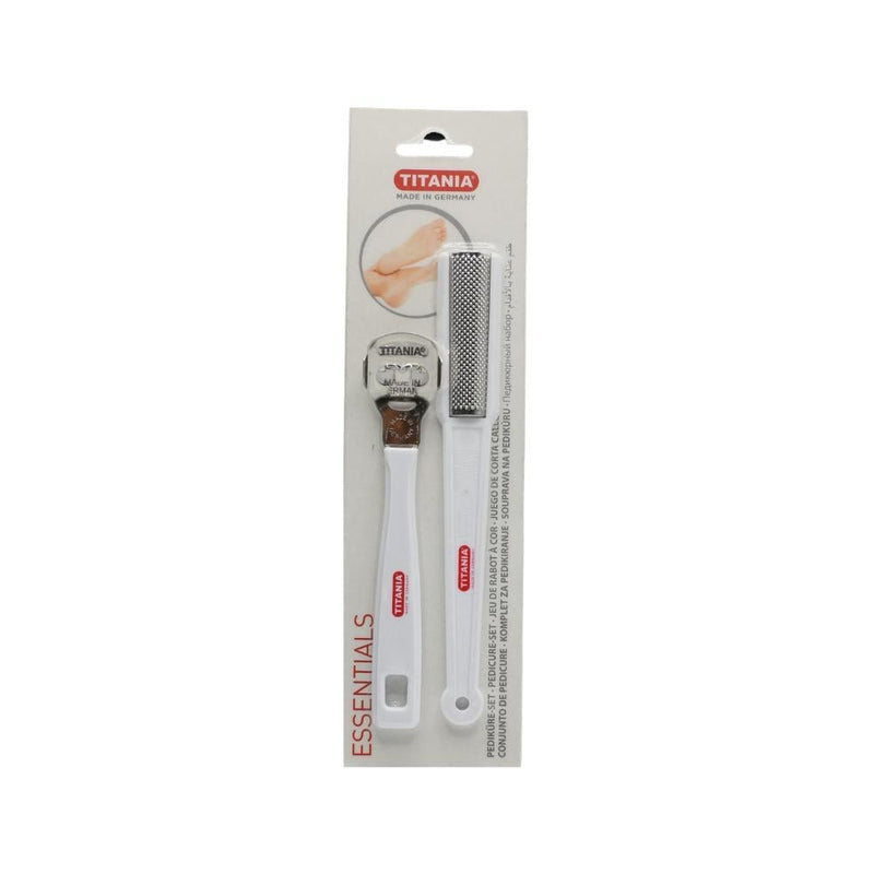 Titania Foot Scraper and Callus Remover Set - Dual-Sided File, Ergonomic