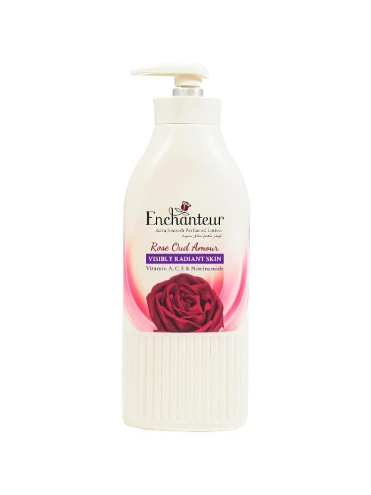 Body Lotion for Dry Skin Rose Oud Amour Perfumed Enchanteur 500ml