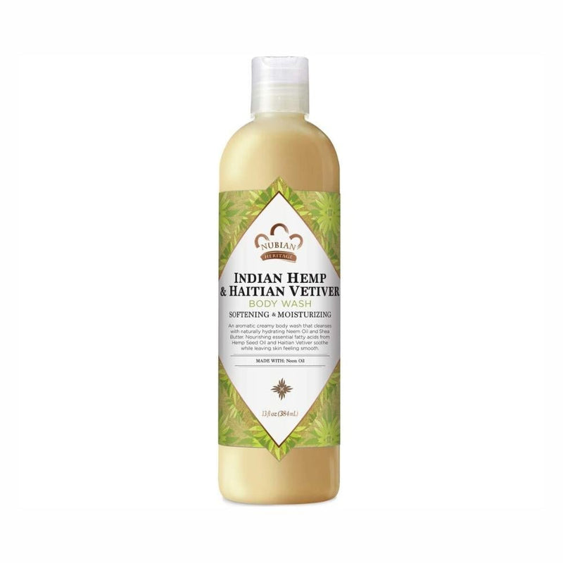 Nubian Heritage Hemp Body Wash with Shea Butter & Neem Oil, 384ml