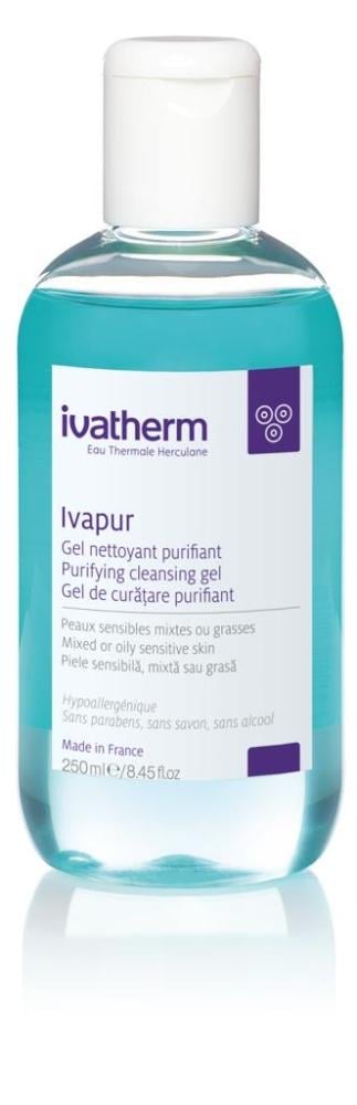 Best Cleansing Gel Ivapur Purifying Cleansing Gel Oily Skin Care IVATHERM 250ml