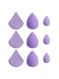 Makeup Sponge and Powder Puff Set 9 Pieces Assorted Beauty System