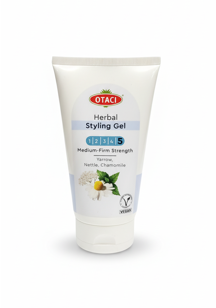 Herbal Hair Gel for Men Strong Strength Styling Formula Otaci 150ml