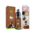 Hair Dye Shampoo Natural Brown Ginseng & Snake Oil Disaar 400ml