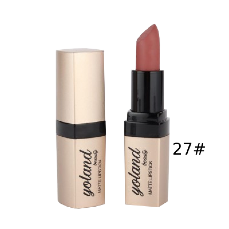 Yolande Beauty Creamy Matte Lipstick, Vogue 27, 3.8g, Vitamin E, Macadamia Oil