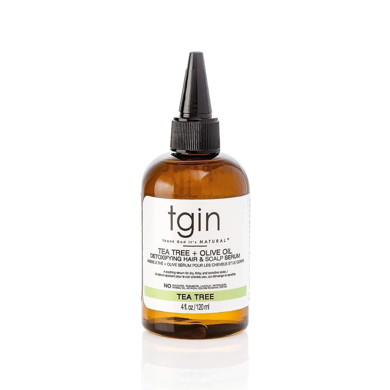 Tgin Hair and Scalp Detox Serum, Tea Tree and Olive Oil, 120ml