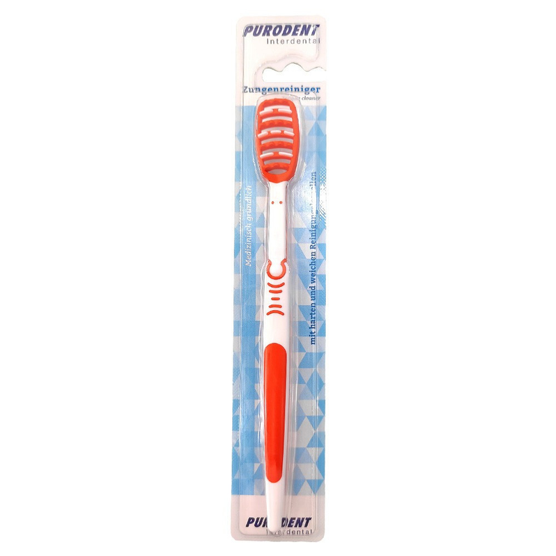 Tongue Scraper Cleaner Stainless Steel Oral Hygiene Fresh Breath Purodent 1pc