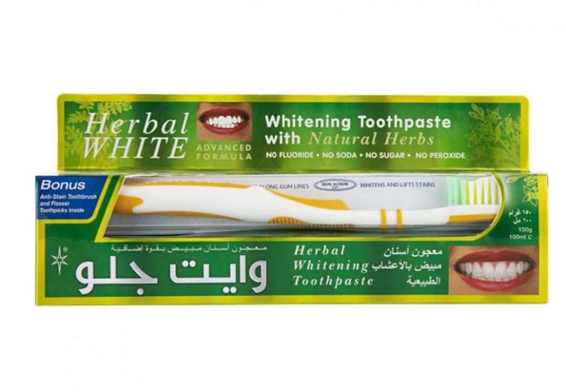 White Glo Herbal Toothpaste Charcoal Mint Freshness 100ml