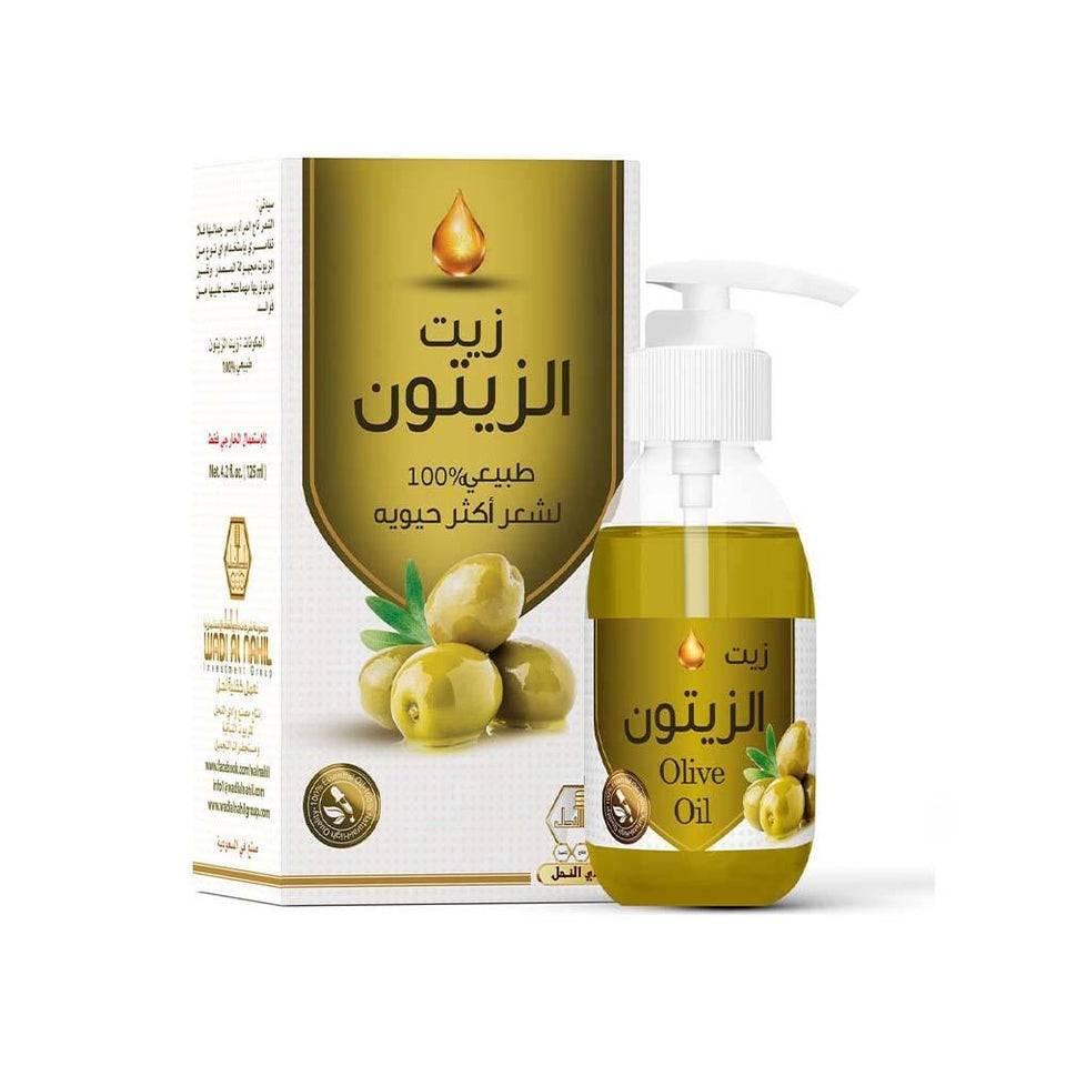 Wadi Al Nahl Hair Oil Olive Oil for Hair Moisturizing & Shine 125ml