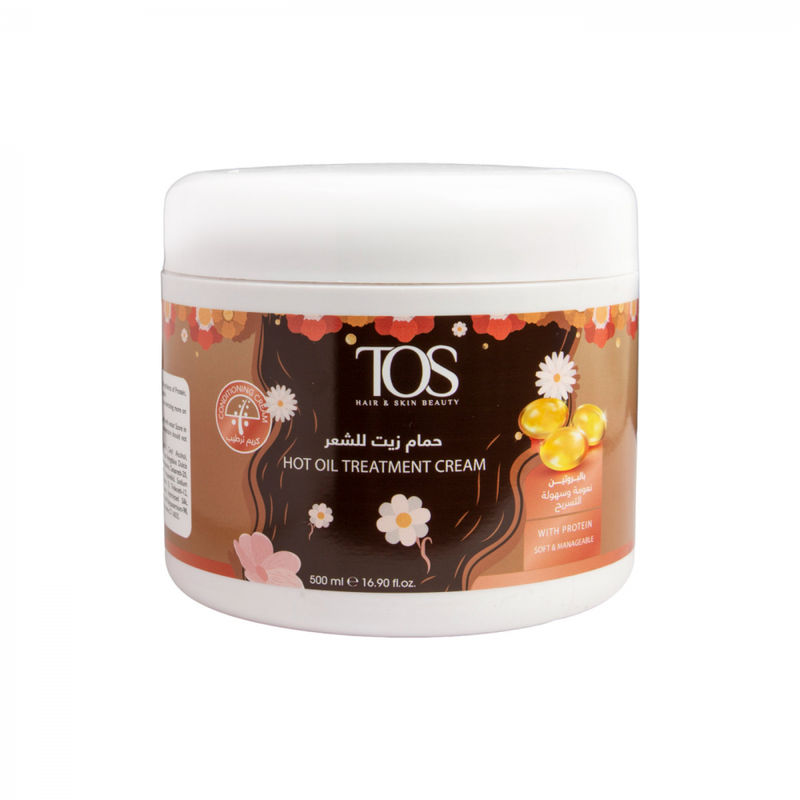 TOS Protein Hair Oil Bath Cream, Smoothing Treatment, 500ml