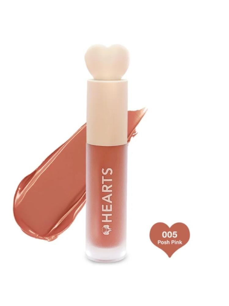 Matte Liquid Lipstick Posh Pink 005 Vegan Hearts 5ml