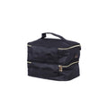 Salon System Black Makeup Bag with Gold Ribbon - BK24-494