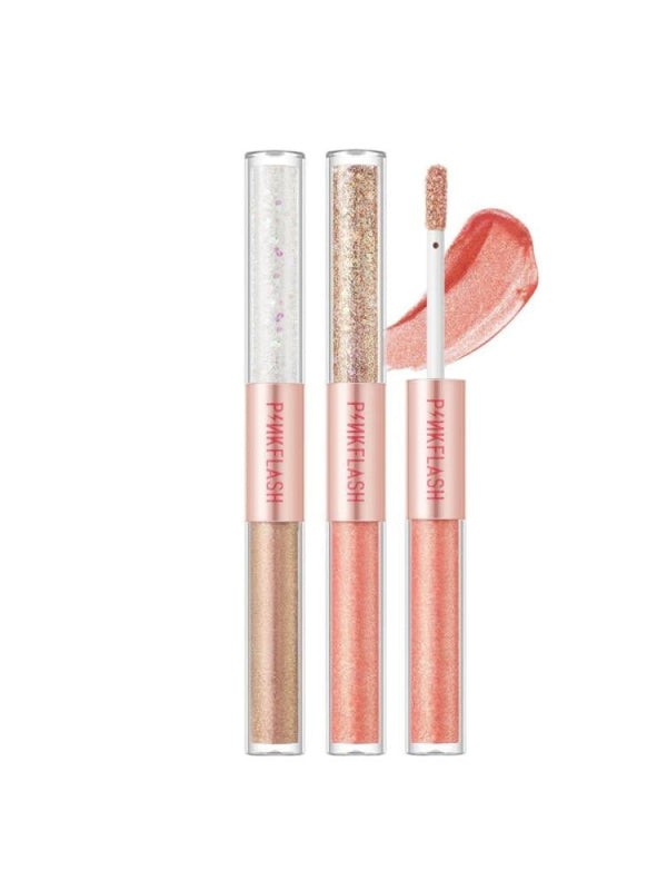 Pink Flash 2-in-1 Multi-Color Liquid Eyeshadow - Shiny Effect