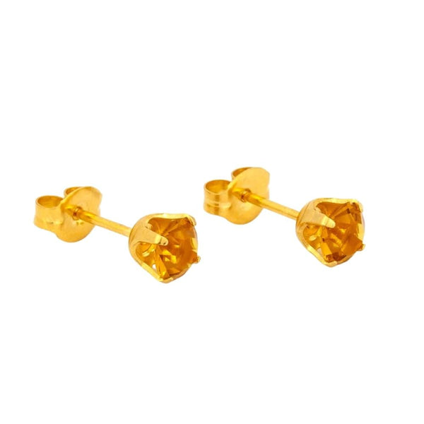 Studex Medical Earring S791 Zircon Stud Gold-Plated Nickel-Free