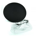 Soft Velvet Elastic Mesh Hair Ties, Black, 10 Piece Set for Buns