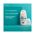 Roll On Deodorant for Sensitive Skin 48H Protection Alcohol Free ISDIN 50ml