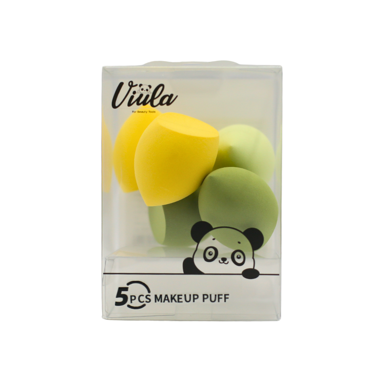 Viula Makeup Sponge Set, 5-Piece, Multi-Shaped, Foundation & Powder Application