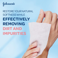 Johnson's Micellar Moisturizing Makeup Remover Wipes, 25 Count