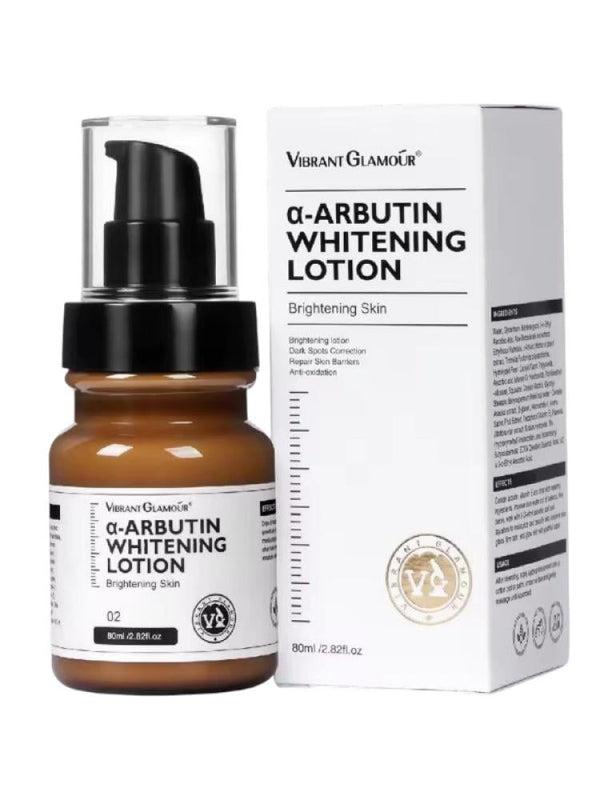 Alpha Arbutin Brightening Face Lotion Dark Spots Freckles Vibrant Glamour 80ml