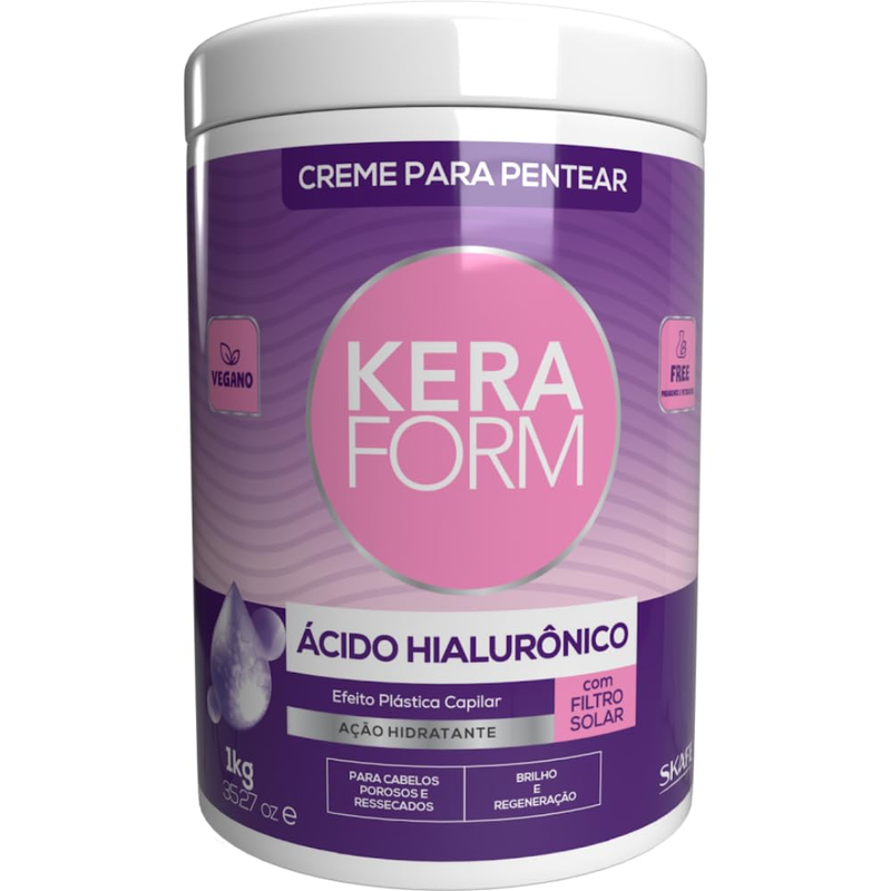 Hair Combing Cream Hyaluronic Acid for Porous & Dry Hair Skafe 1kg