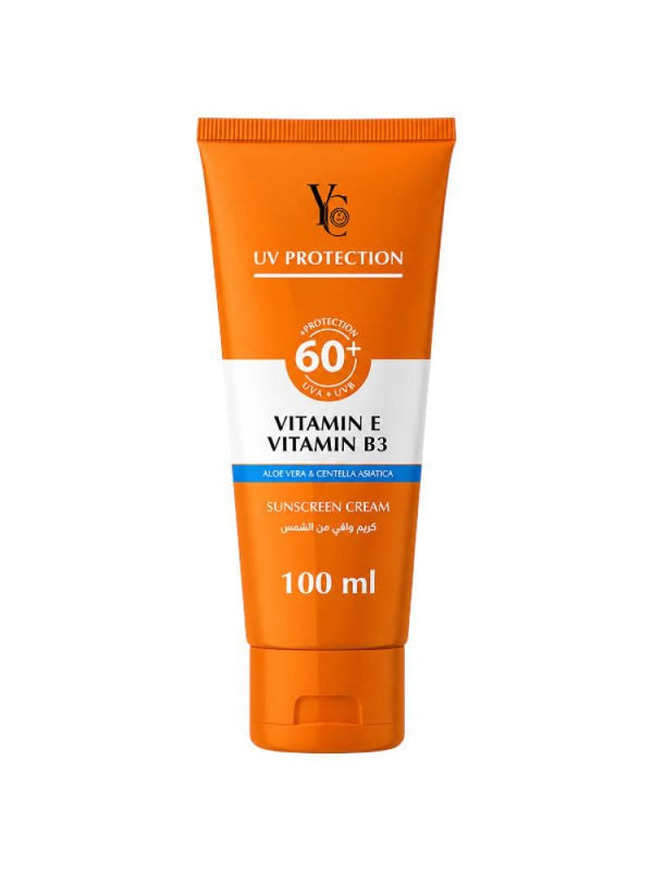 Best Sunscreen Cream SPF 60+ Vitamin E & Aloe Vera YC 100ml
