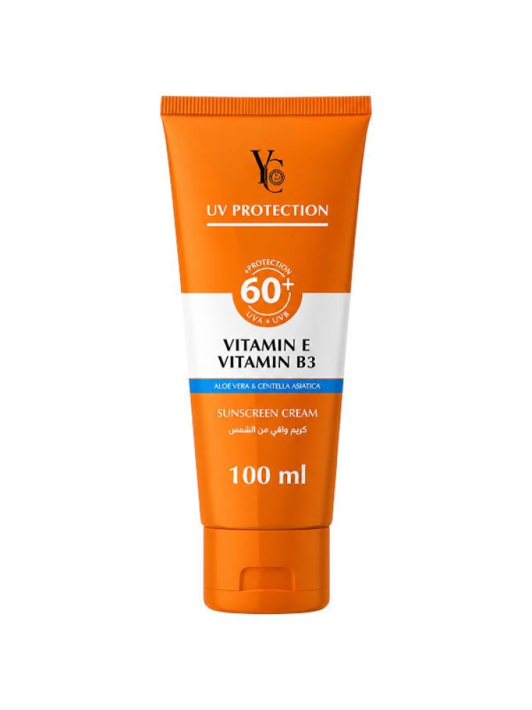 Best Sunscreen Cream SPF 60+ Vitamin E & Aloe Vera YC 100ml