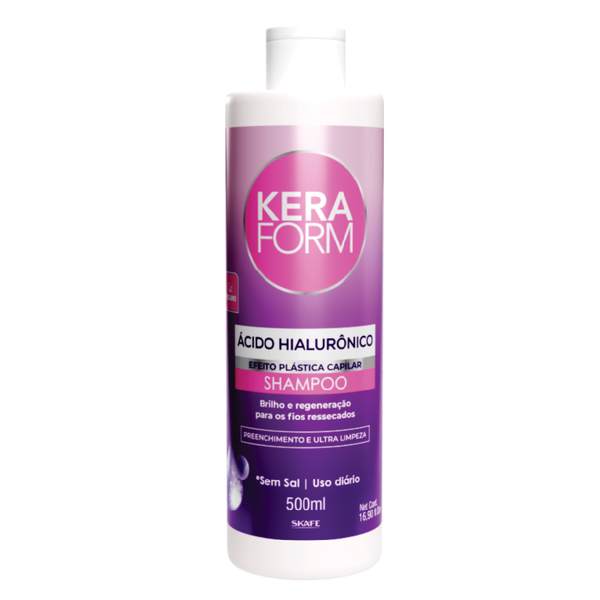Hyaluronic Acid Shampoo for Dry Hair Damaged Repair Formula Skafe 500ml