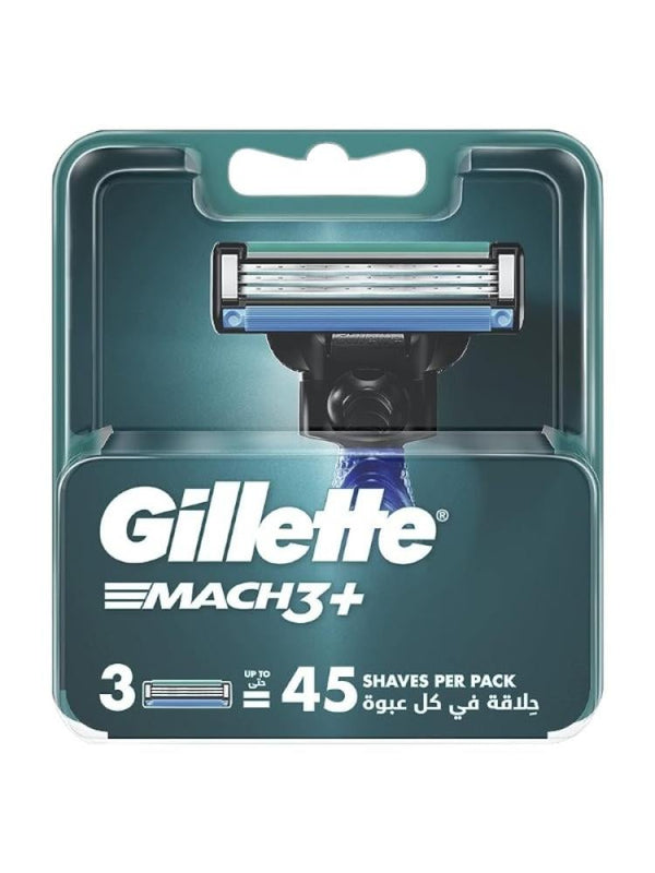 Gillette Mach3+ Razor Blade Refills - 3 Count