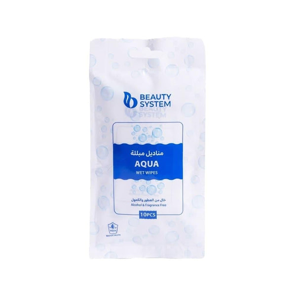 Wet Ones Hand Wipes Refreshing Aqua Scent Beauty System 10 Pack