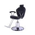 Salon System Chiron Women's Hair Cutting and Makeup Chair - Black