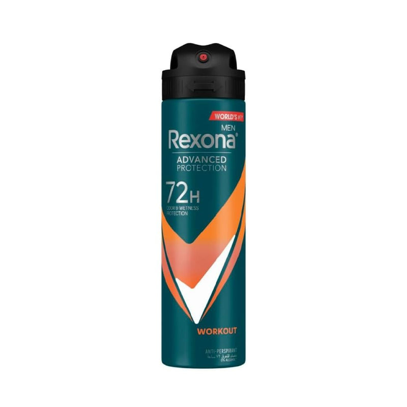 Rexona Workout Antiperspirant Spray for Men, 72H Protection, 150ml