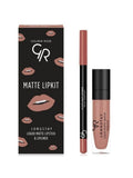 Golden Rose Lipstick + Lip Liner Set - Long-Lasting - 5.5 ml