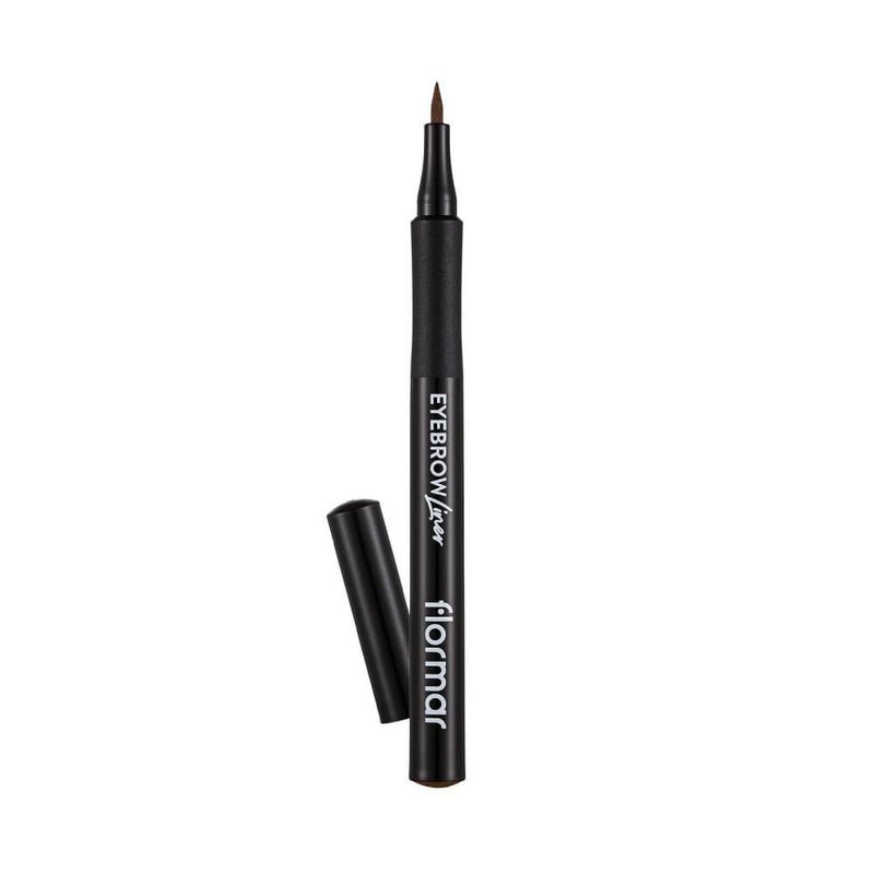 Flormar Waterproof Liquid Eyebrow Pencil, 03 Medium Brown, High Pigment