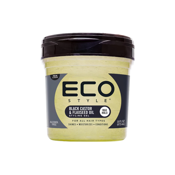 Eco Professional Styling Gel Black Castor Oil & Flaxseed Oil ECO Style 473ml