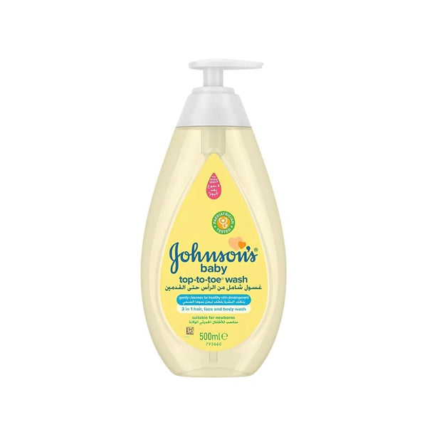 Baby Body Wash Head to Toe Gentle Cleansing Johnson's 500ml