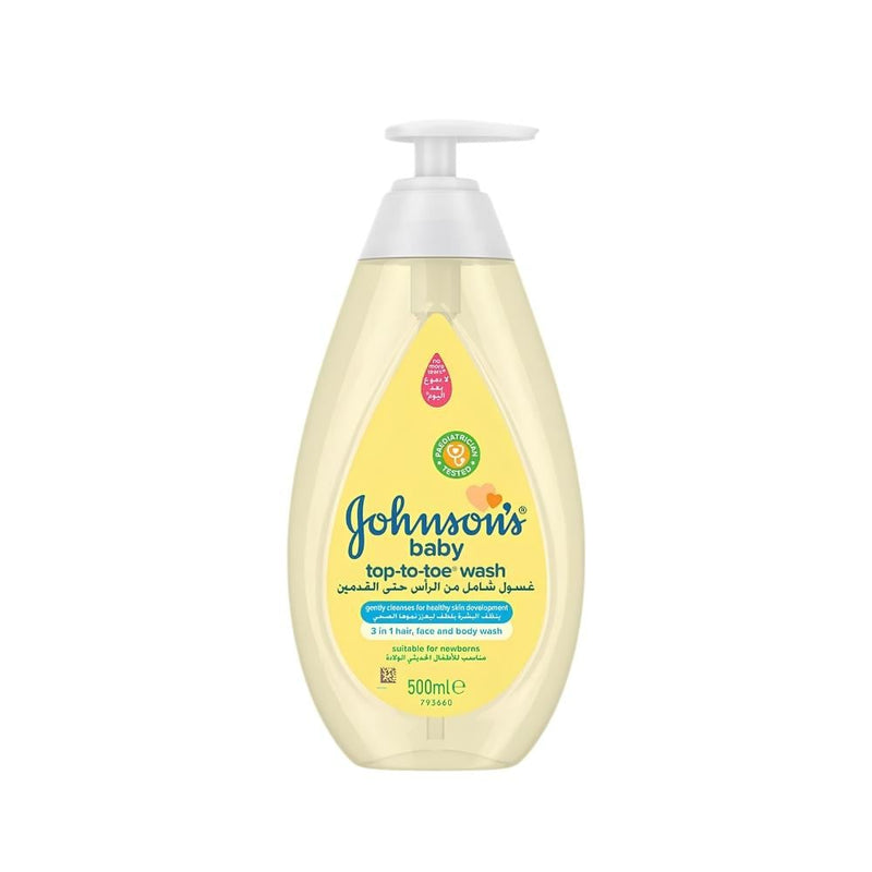 Baby Body Wash Head to Toe Gentle Cleansing Johnson's 500ml