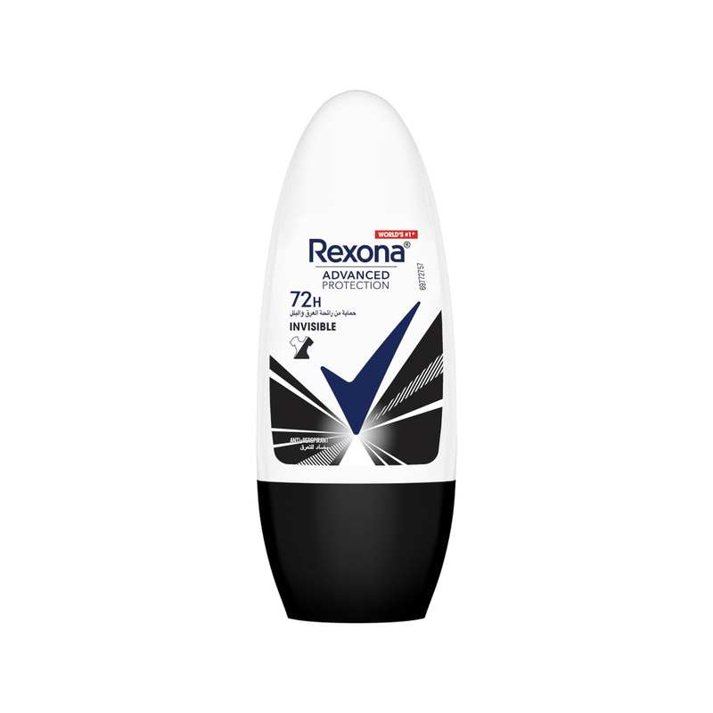 Rexona Invisible Advanced Protection Roll-On Deodorant for Women, 50ml