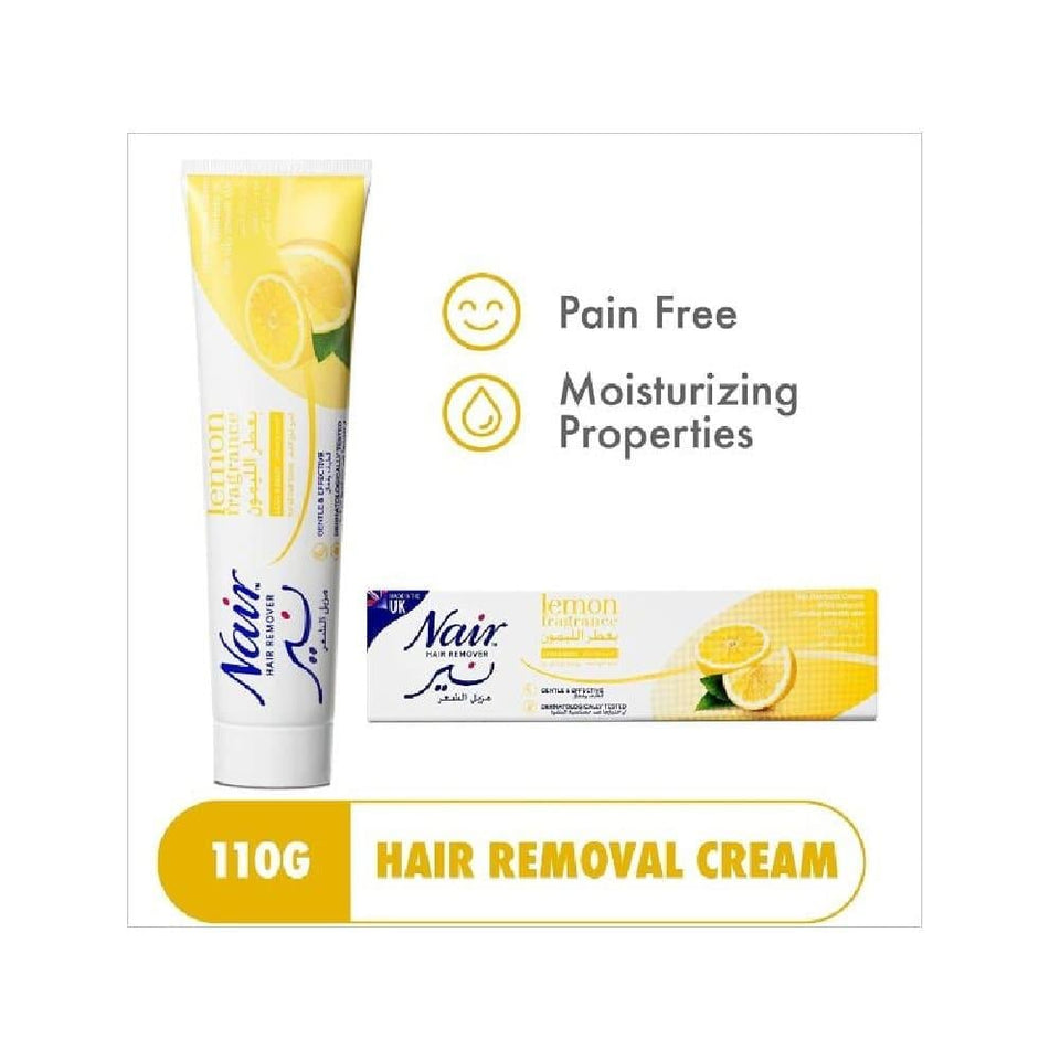 Nair Hair Removal Cream Lemon Scent for Smooth Skin 110g