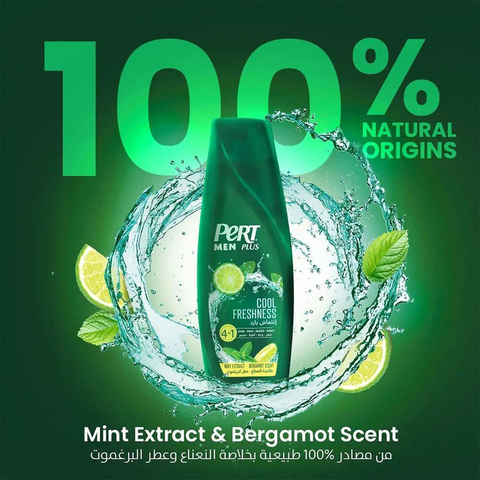 Pert Plus Men 4-in-1 Shampoo Cool Freshness Hair & Body Wash 360ml