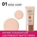 Bourjois Air Mat Foundation 24-Hour Wear Matte Finish 01 Rose Ivory