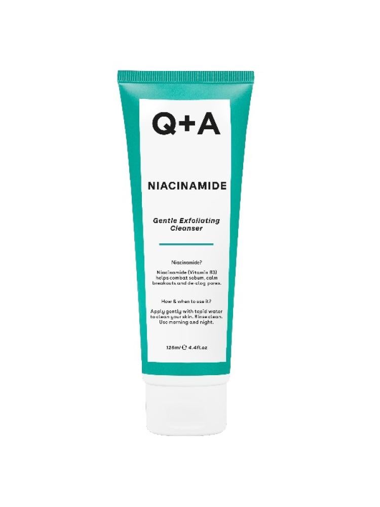Exfoliating Cleanser for Face Gentle Niacinamide Q+A 125ml