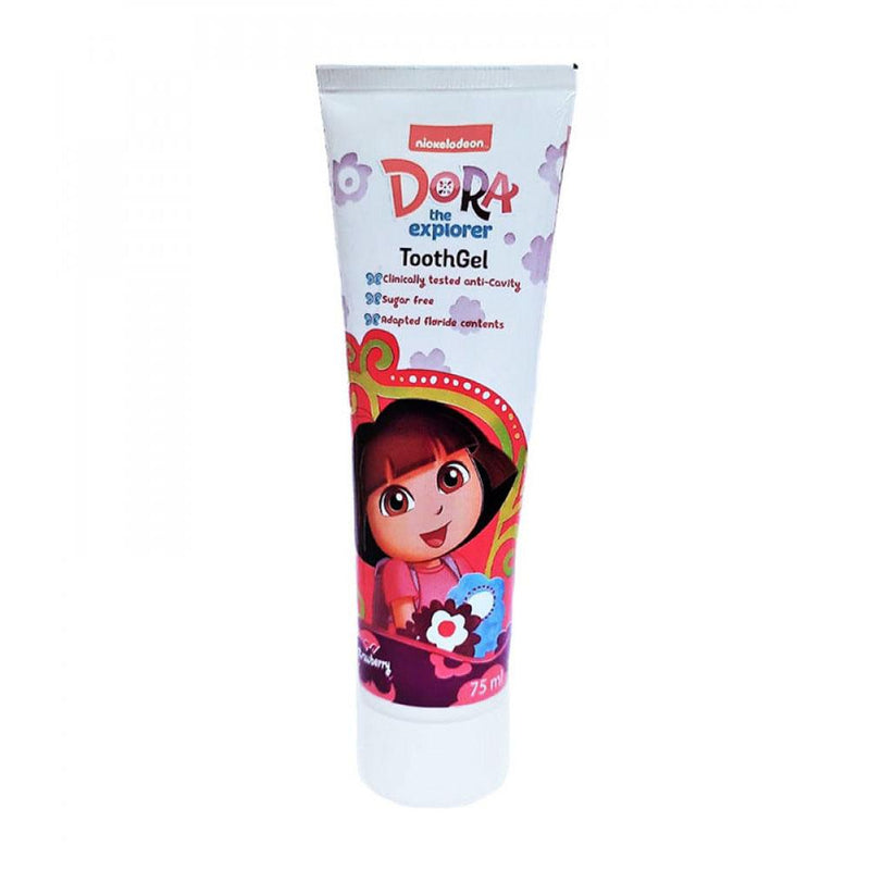 Strawberry Fluoride Toothpaste for Kids Dora Nickelodeon 75ml