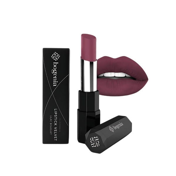 Bogenia Velvet Matte Lipstick 113 Lilac Poet, Long-Lasting Creamy