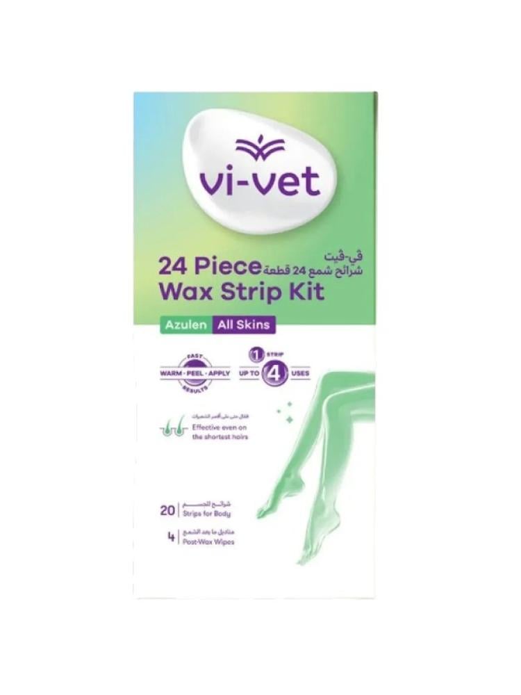 Wax Strips for Sensitive Skin Face Natural Resin Vi-Vet 41 Pieces