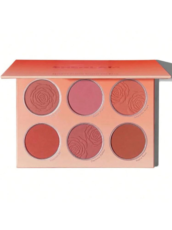 Sheglam Floral Flush Blush Palette with 6 Multicolor Shades
