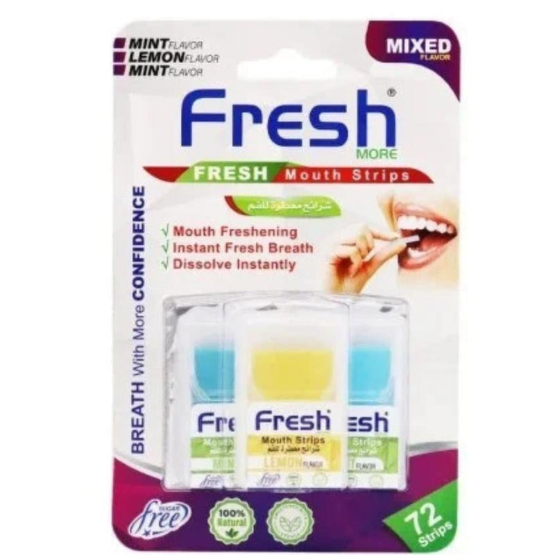 Mouth Freshener Mint Strips Instant Fresh Breath Fresh More 72 Count