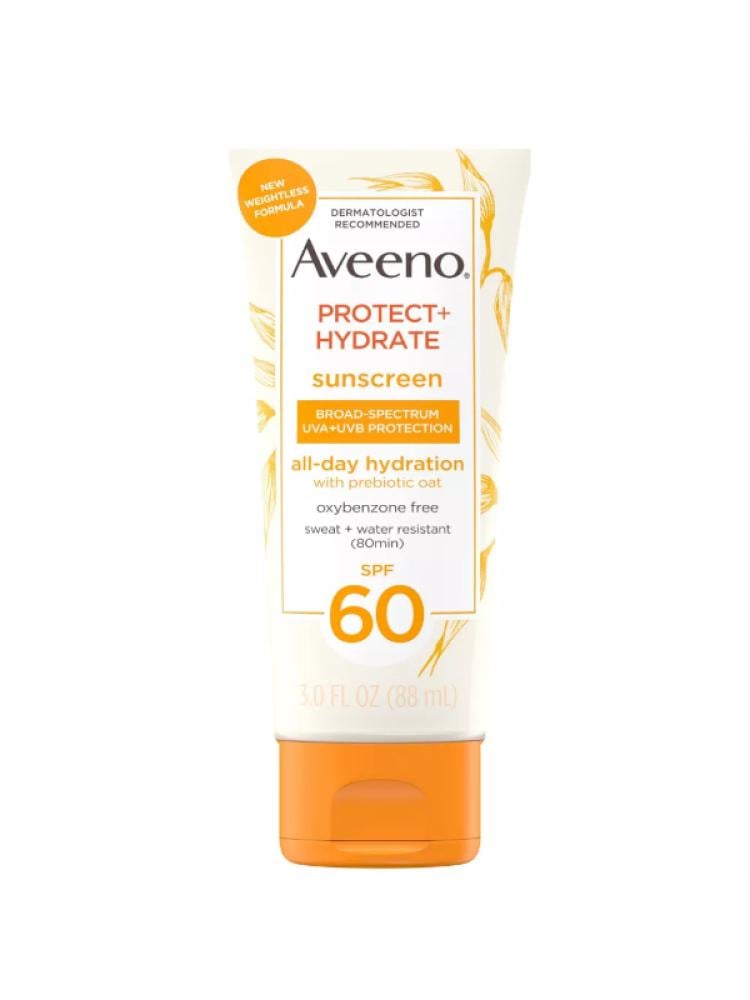 Sunscreen Body Lotion SPF 60 with Probiotic Oatmeal by Aveeno, 88ml