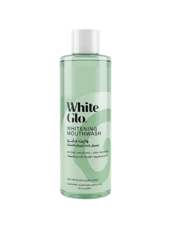 Best Whitening Mouthwash Stain Prevention Fluoride White Glo 500ml